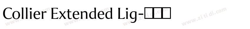 Collier Extended Lig字体转换